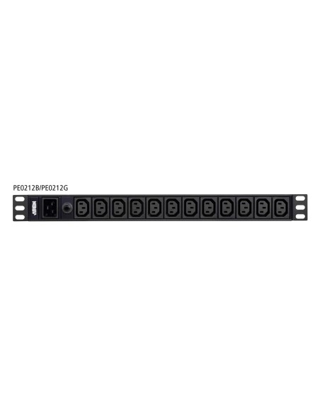 Aten PE0212G unidad de distribución de energía (PDU) 12 salidas AC 1U Negro