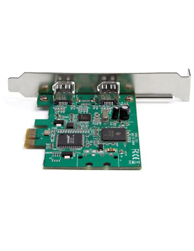 StarTech.com Tarjeta PCI Express FireWire de 2 Puertos - Adaptador PCIe FireWire 1394a