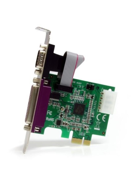 StarTech.com Adaptador Tarjeta PCI-Express un puerto Paralelo y un puerto Serie DB25 DB9 - UART16950