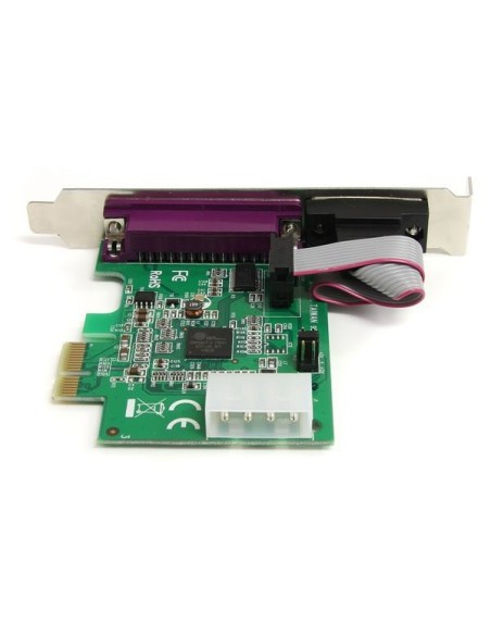 StarTech.com Adaptador Tarjeta PCI-Express un puerto Paralelo y un puerto Serie DB25 DB9 - UART16950
