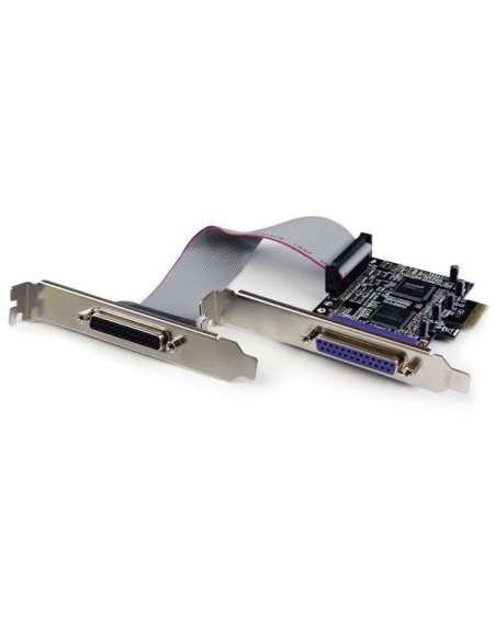 StarTech.com Adaptador Tarjeta PCI-Express PCIe Paralelo de 2 Puertos DB25 IEEE1284 - SPP EPP ECP Bracket Perfil Bajo