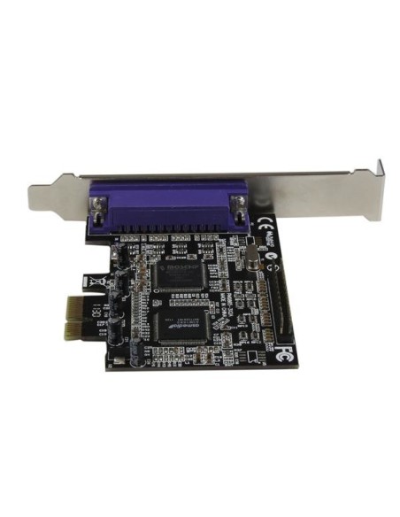 StarTech.com Adaptador Tarjeta PCI-Express PCIe Paralelo de 2 Puertos DB25 IEEE1284 - SPP EPP ECP Bracket Perfil Bajo