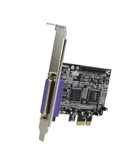 StarTech.com Adaptador Tarjeta PCI-Express PCIe Paralelo de 2 Puertos DB25 IEEE1284 - SPP EPP ECP Bracket Perfil Bajo
