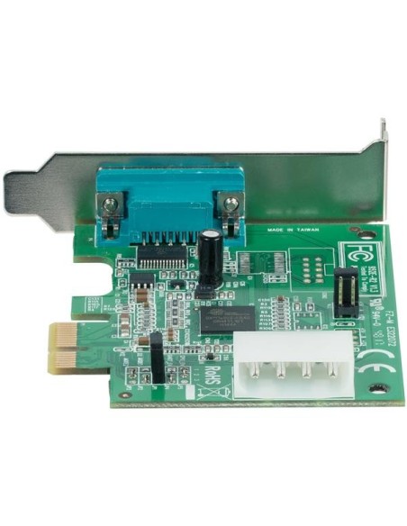StarTech.com Tarjeta Adaptador PCI Express PCIe 1 Puerto Serie Perfil Bajo Low Profile Serial RS232 DB9 UART 16950