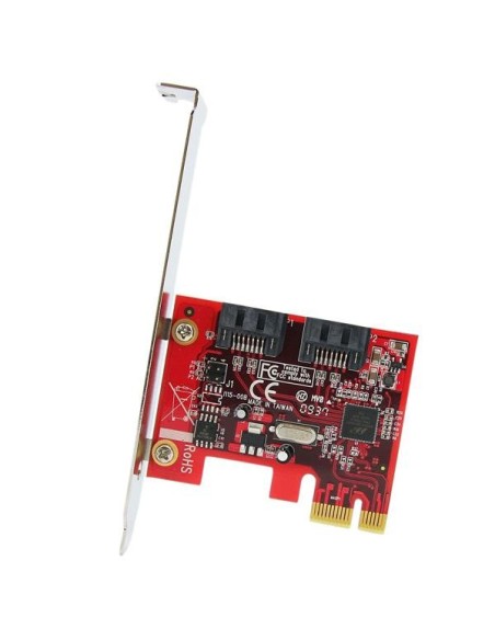 StarTech.com Tarjeta Adaptadora Controladora PCI Express PCIe 2 Puertos SATA Internos - SATA III