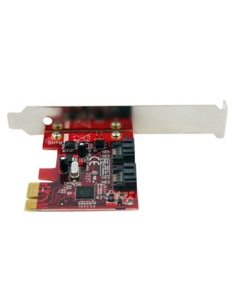StarTech.com Tarjeta Adaptadora Controladora PCI Express PCIe 2 Puertos SATA Internos - SATA III
