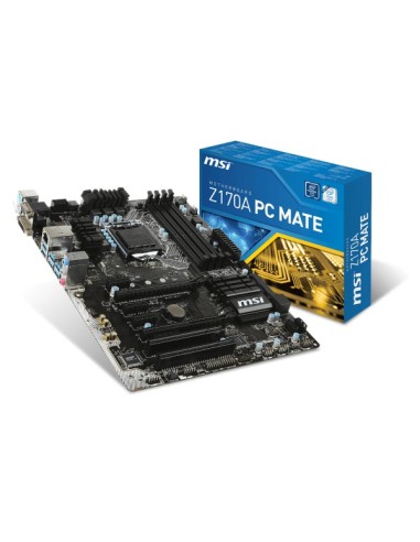 MSI Z170A PC Mate Intel® Z170 LGA 1151 (Zócalo H4) ATX