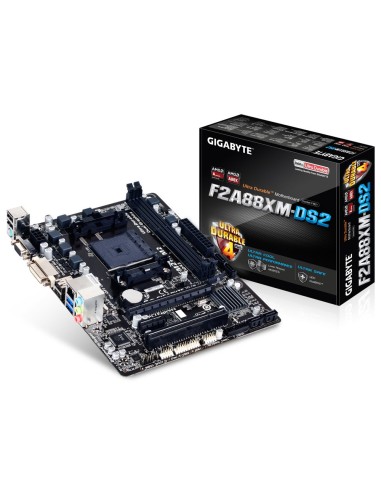 Gigabyte GA-F2A88XM-DS2 placa base AMD A88X Socket FM2+ micro ATX