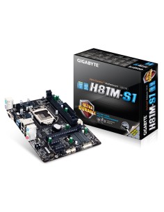 Gigabyte GA-H81M-S1 placa base Intel® H81 LGA 1150 (Zócalo H3) micro ATX