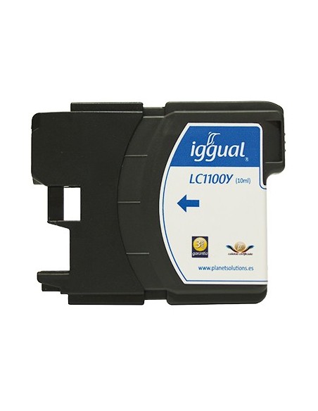 iggual Cartucho Reciclado Brother LC1100Y Amarillo