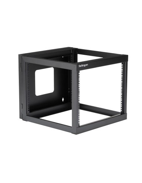 StarTech.com Rack de Acero de Marco Abierto de Pared 8U 22in Pulgadas de Profundidad con Bisagra