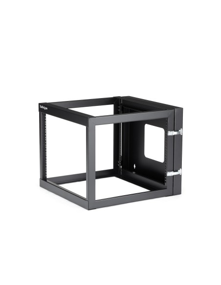 StarTech.com Rack de Acero de Marco Abierto de Pared 8U 22in Pulgadas de Profundidad con Bisagra