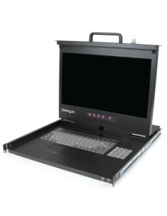 StarTech.com Consola KVM 1U con hub USB 2.0 y pantalla de 17 Pulgadas 1080p para rack