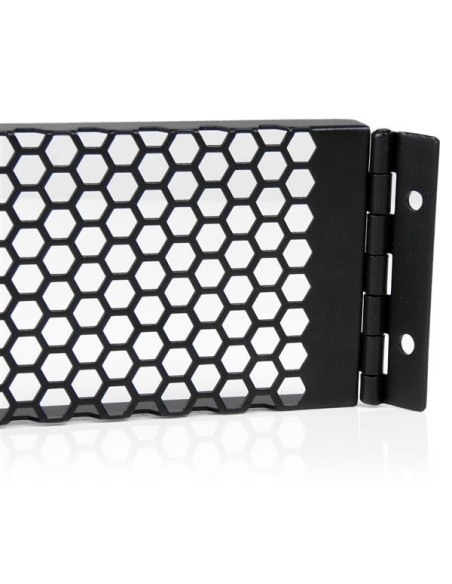 StarTech.com Panel Ciego Abisagrado de Relleno con 2U para Armario Rack - Panel de Ventilación