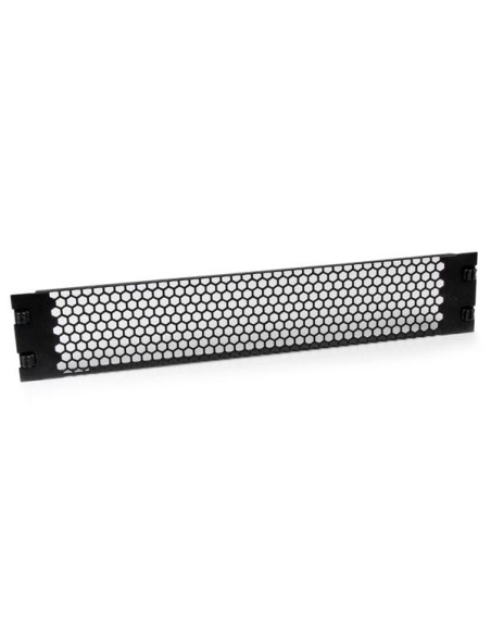 StarTech.com Panel Ciego de Relleno 2U para Armario Rack - Panel de Ventilación de Instalación sin Herramientas