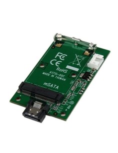 StarTech.com Adaptador SATA a SSD mSATA - Tarjeta Conversora SATA a Mini SATA de Montaje en un Puerto