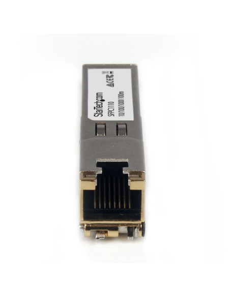 StarTech.com Módulo SFP Compatible con Cisco SFP-GE-T - Transceptor de Cobre RJ45 1000BASE-T - SFPC1110