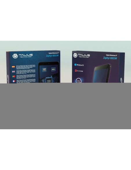TALIUS TAL-ZAPHYR-8005W tablet 64 GB 20,3 cm (8") Intel Atom® 4 GB Wi-Fi 4 (802.11n) Windows 10 S Negro