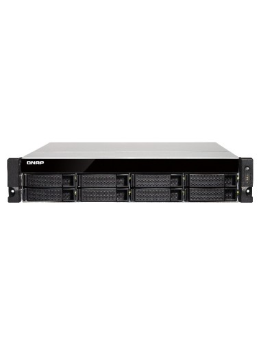QNAP TS-863U-RP Ethernet Bastidor (2U) Negro NAS