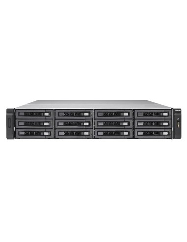QNAP TVS-EC1280U-SAS-RP Ethernet Bastidor (2U) Negro NAS