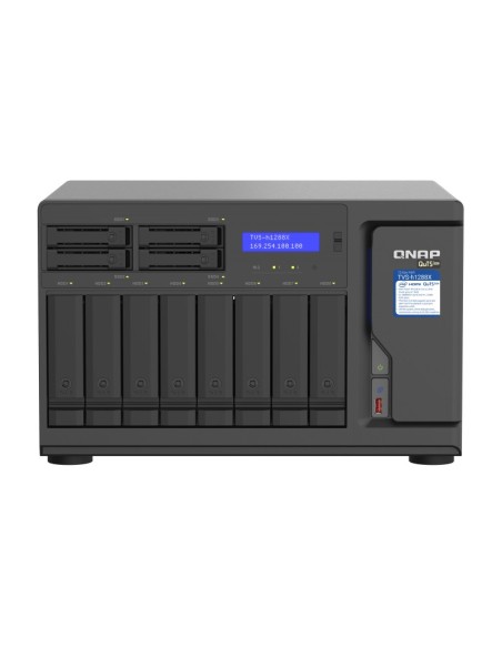 QNAP TVS-h1288X NAS Torre Ethernet Negro