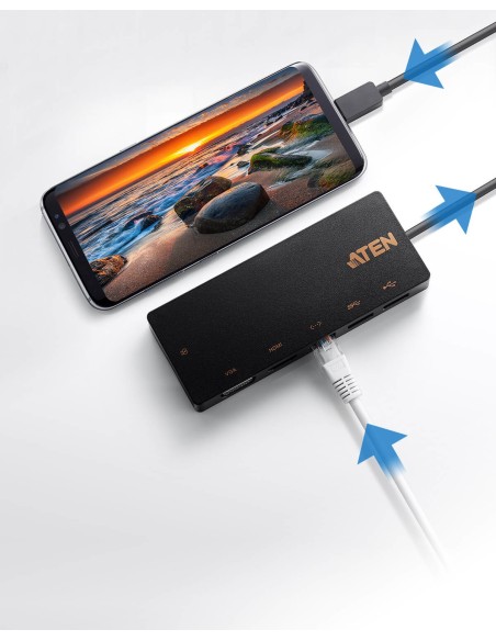 ATEN UH3236 USB 3.2 Gen 2 (3.1 Gen 2) Type-A 1500 Mbit s Negro