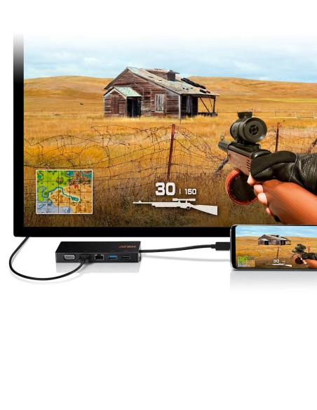 ATEN UH3236 USB 3.2 Gen 2 (3.1 Gen 2) Type-A 1500 Mbit s Negro