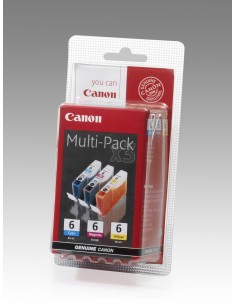 Canon BCI-6 C M Y Original Cian, Magenta, Amarillo 3 pieza(s)