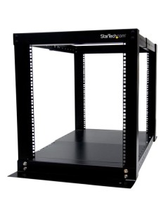 StarTech.com Rack Armario Bastidor Abierto de Servidores 4 Columnas 12U