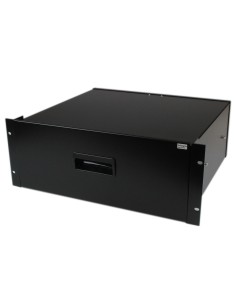 StarTech.com Cajon Metálico Acero Negro 4U 19in Pulgadas para montar en Armario Rack Bastidor