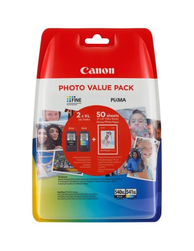 Canon PG-540XL CL541XL Original Negro, Cian, Amarillo, Magen