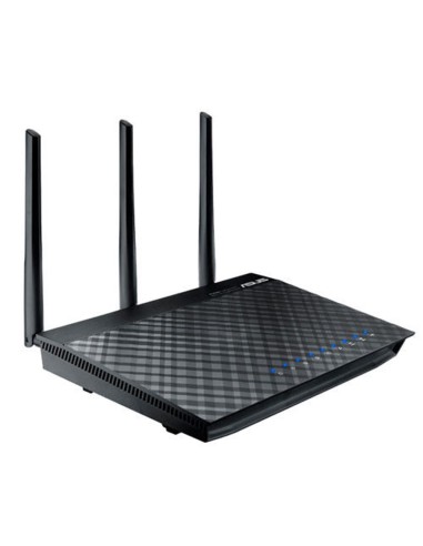 ASUS RT-AC66U router inalámbrico Gigabit Ethernet Doble banda (2,4 GHz   5 GHz) Negro