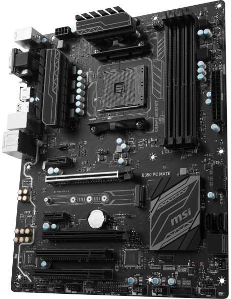 MSI B350 PC MATE AMD B350 Zócalo AM4 ATX