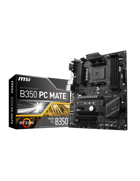 MSI B350 PC MATE AMD B350 Zócalo AM4 ATX