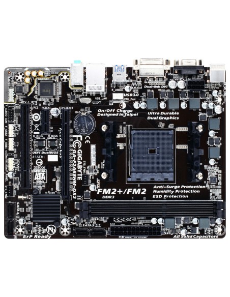 Gigabyte GA-F2A68HM-DS2 placa base AMD A68H Socket FM2+ micro ATX