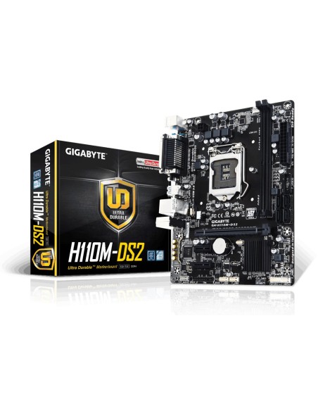 Gigabyte GA-H110M-DS2 placa base Intel® H110 LGA 1151 (Zócalo H4) micro ATX