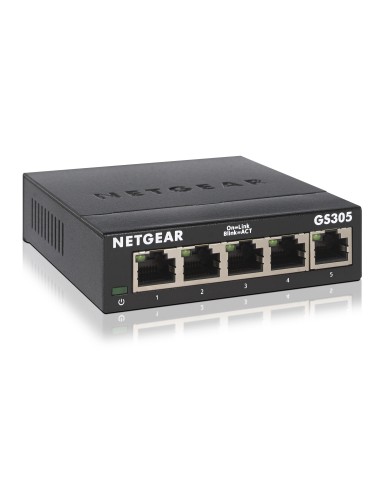 Netgear GS305-300PES switch No administrado L2 Gigabit Ethernet (10 100 1000) Negro