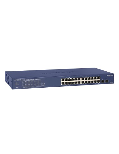 Netgear GS724TP Gestionado L2 L3 L4 Gigabit Ethernet (10 100 1000) Energía sobre Ethernet (PoE) 1U Negro, Gris