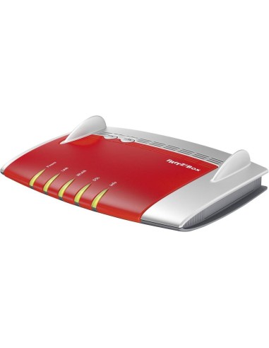 AVM FRITZ!Box 3490 International router inalámbrico Doble banda (2,4 GHz   5 GHz) Gigabit Ethernet Rojo, Plata