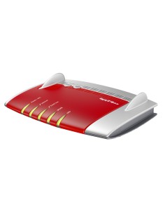 AVM FRITZ!Box 7490 International router inalámbrico Gigabit Ethernet Doble banda (2,4 GHz   5 GHz) Rojo, Plata