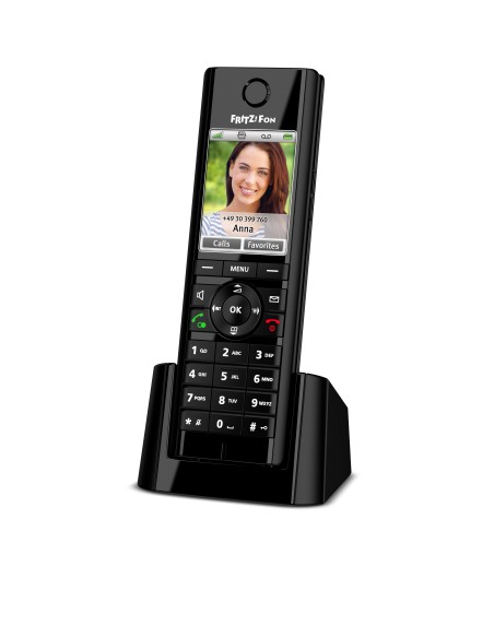 AVM FRITZ!Fon C5 International Teléfono DECT Identificador de llamadas Negro