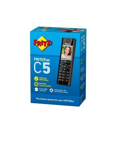 AVM FRITZ!Fon C5 International Teléfono DECT Identificador de llamadas Negro