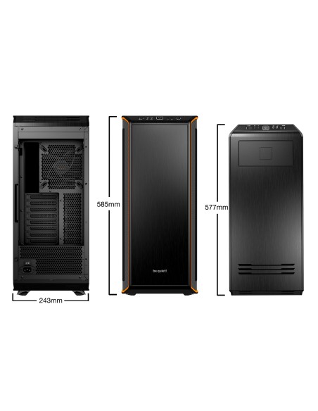be quiet! Dark Base Pro 900 Full Tower Negro, Naranja