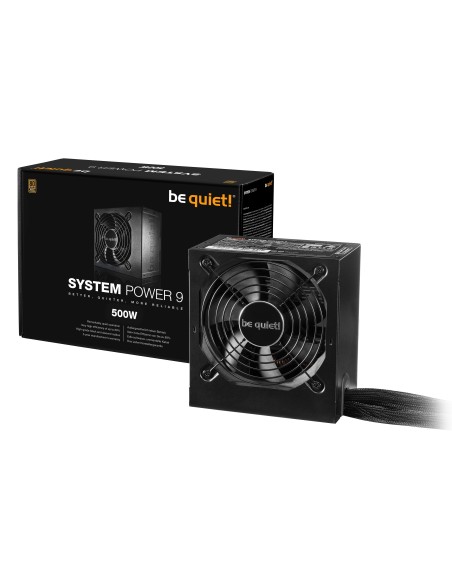 be quiet! System Power 9 unidad de fuente de alimentación 500 W 20+4 pin ATX ATX Negro