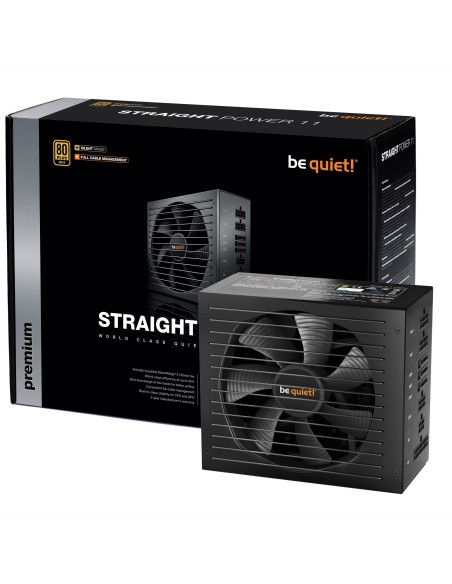 be quiet! Straight Power 11 unidad de fuente de alimentación 650 W 20+4 pin ATX ATX Negro