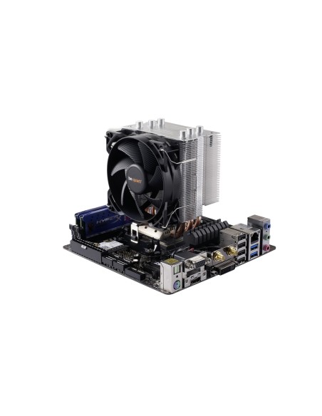 be quiet! Pure Rock Slim Procesador Enfriador 9,2 cm Negro, Cobre, Plata
