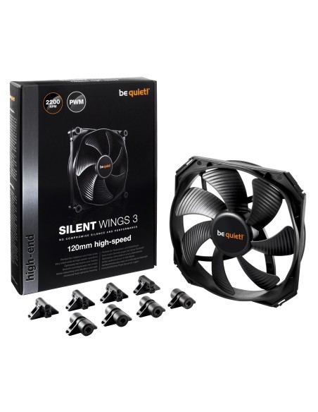 be quiet! SilentWings 3 PWM Carcasa del ordenador Ventilador 12 cm Negro