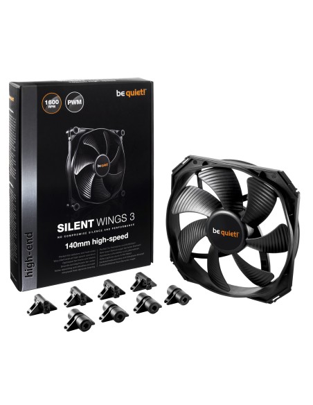 be quiet! SilentWings 3 PWM Carcasa del ordenador Ventilador 14 cm Negro