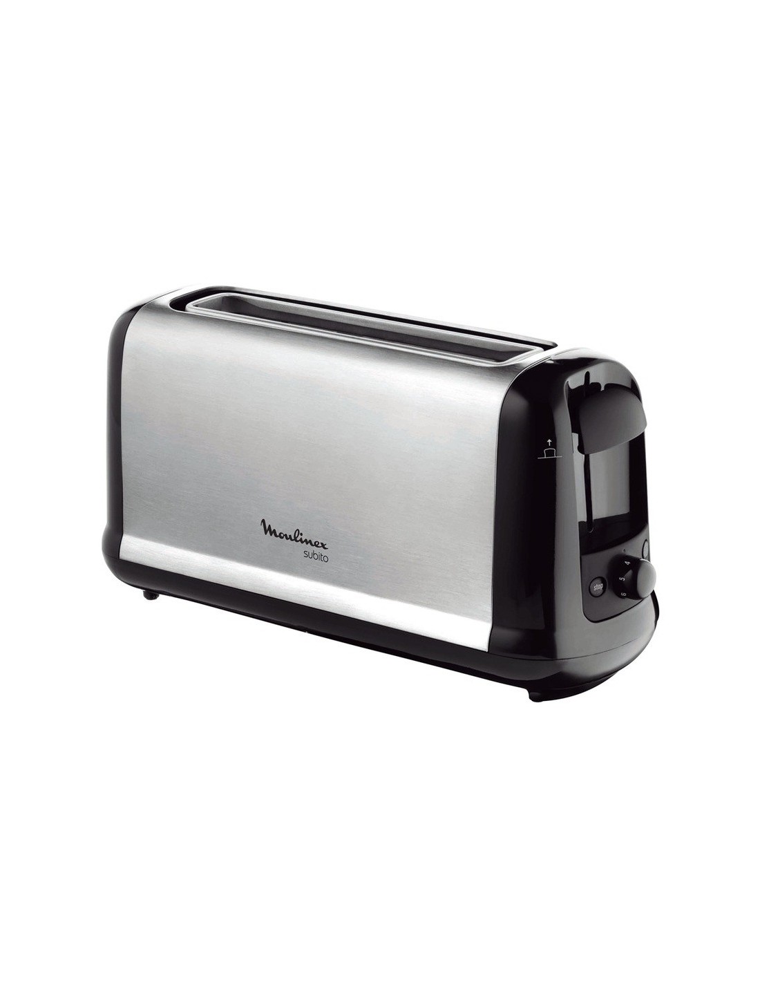 Moulinex Subito rebanada(s) 1000 W Negro, Acero inoxidable