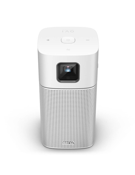 Benq GV1 videoproyector 200 lúmenes ANSI DLP WVGA (854x480) Proyector portátil Plata, Amarillo